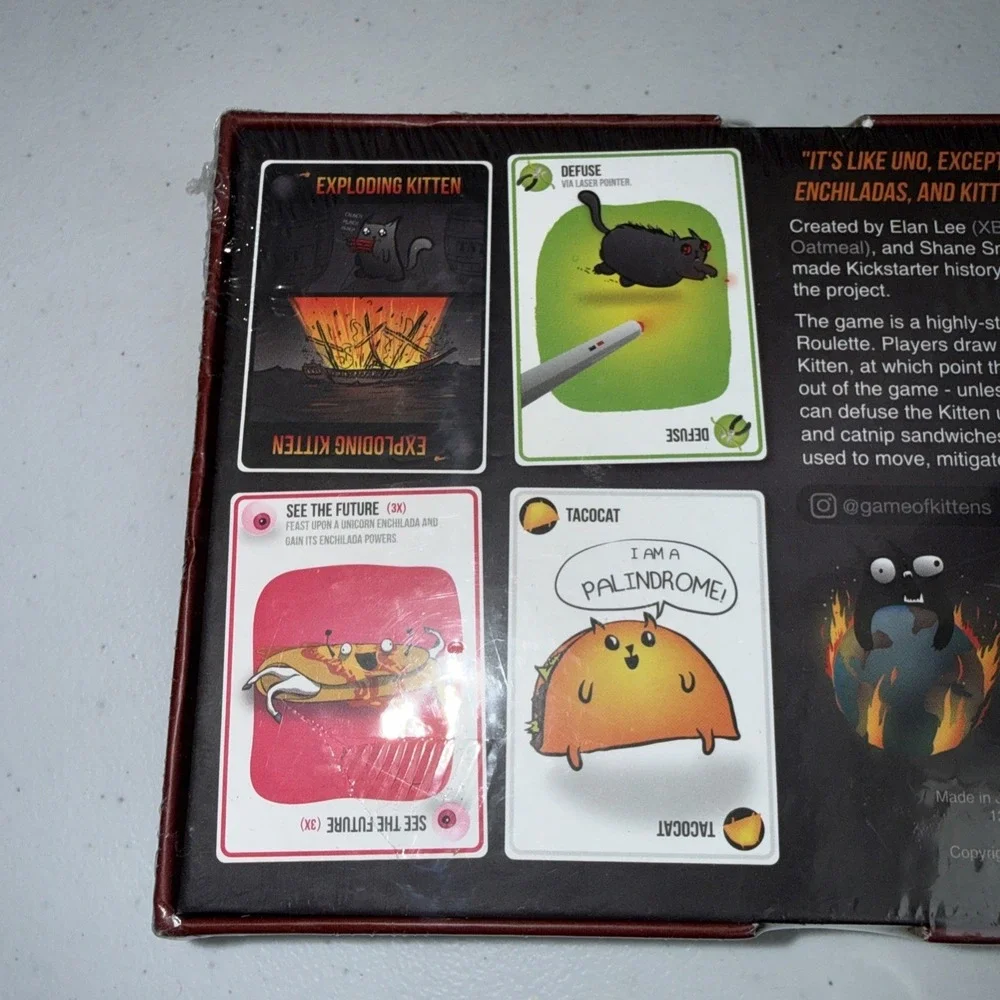 Exploding Kittens ORIGINAL Edition Card Game Ages 7+ Family Fun - SEALED NEW
